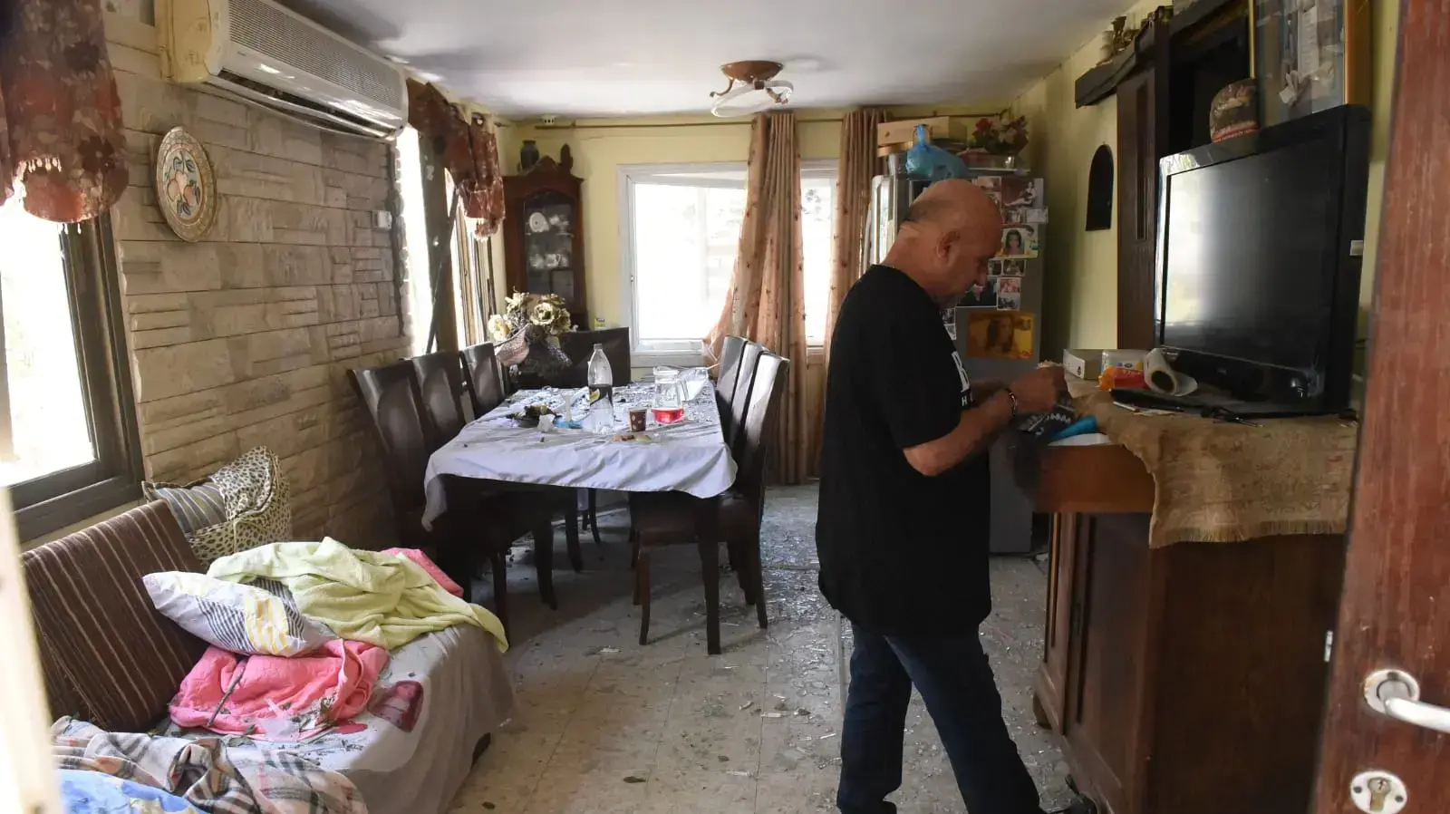 ביתו של משה אגדי נהרג בנפילת רקטה באשקלון , מאי 2019 ביתו של משה אגדי נהרג בנפילת רקטה באשקלון , מאי 2019