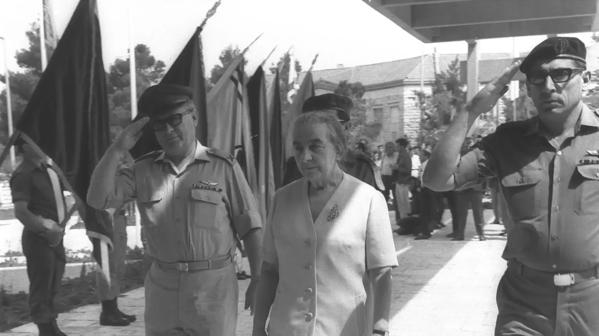רחבעם זאבי גולדה מאיר 1972 רחבעם זאבי גולדה מאיר 1972
