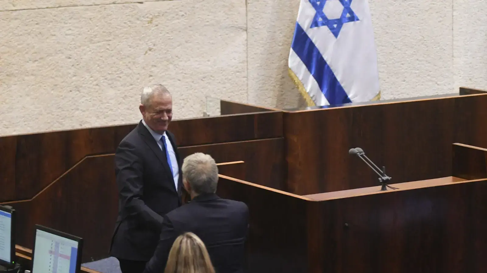 בני גנץ במליאת הכנסת 13 במאי 2019 בני גנץ במליאת הכנסת 13 במאי 2019