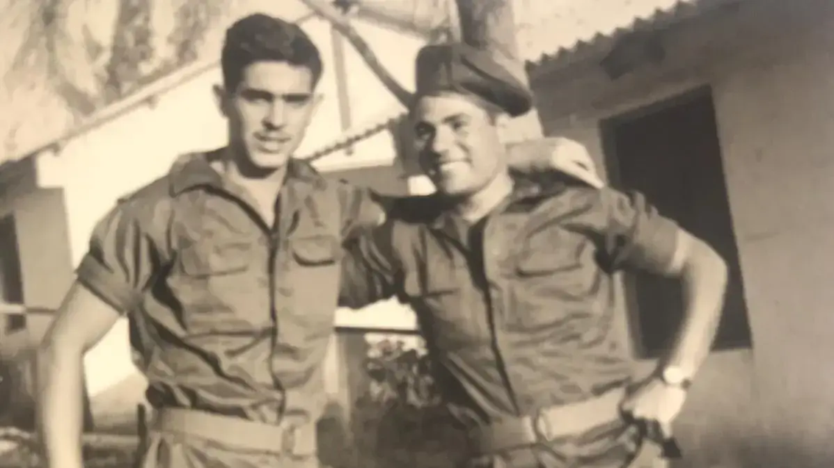 אברהם אמון (מימן), במהלך שירותו הצבאי אברהם אמון (מימן), במהלך שירותו הצבאי