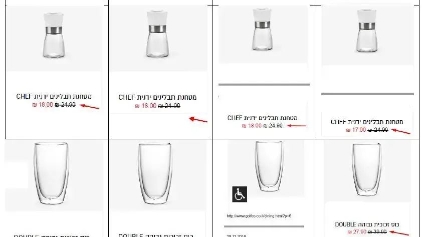 דוגמאות מכתב התביעה להשוואת המחירים המוטעות של גולף אנד קו דוגמאות מכתב התביעה להשוואת המחירים המוטעות של גולף אנד קו