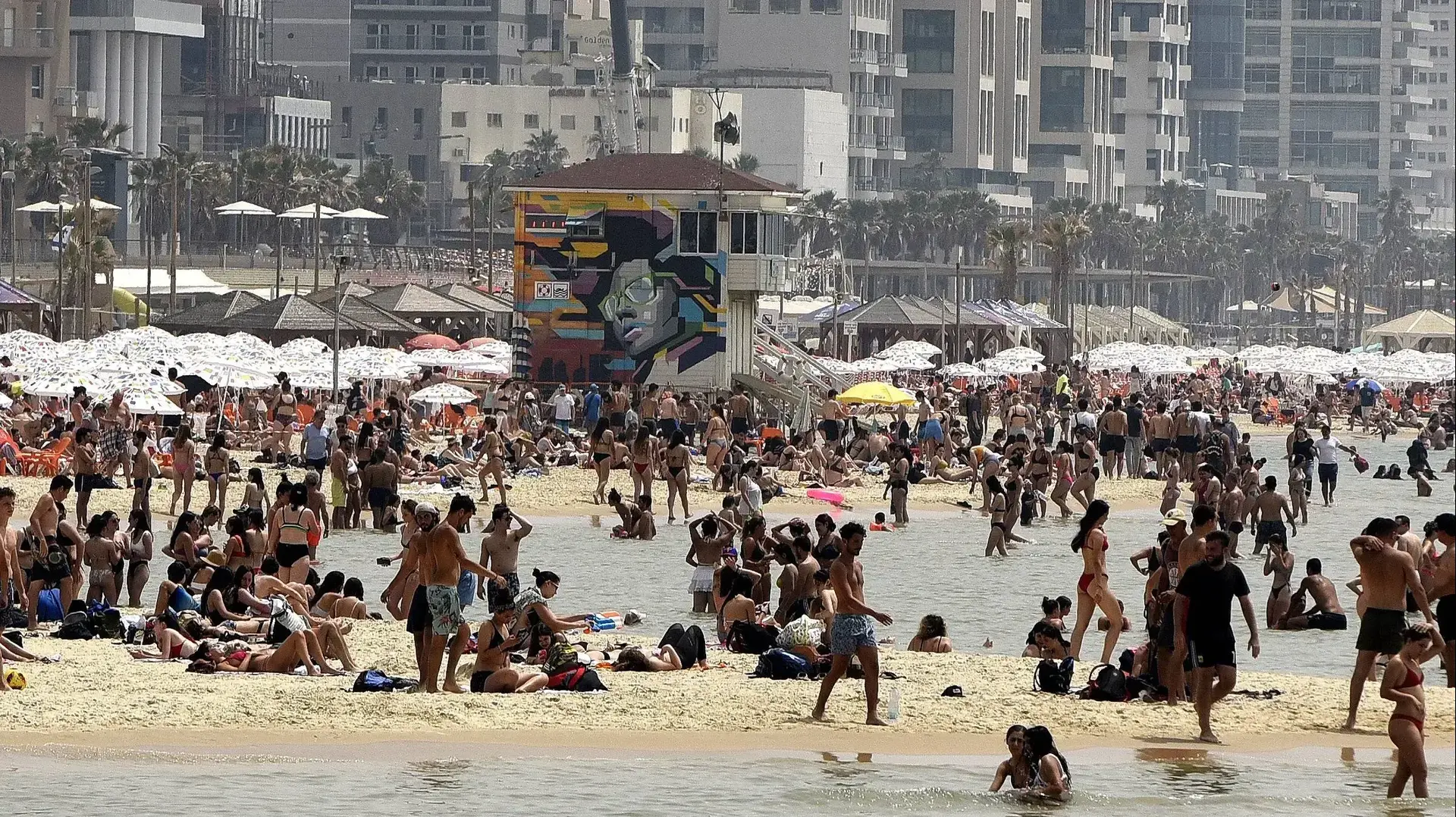 משתזפים בחופי תל אביב 23 במאי 2019 משתזפים בחופי תל אביב 23 במאי 2019