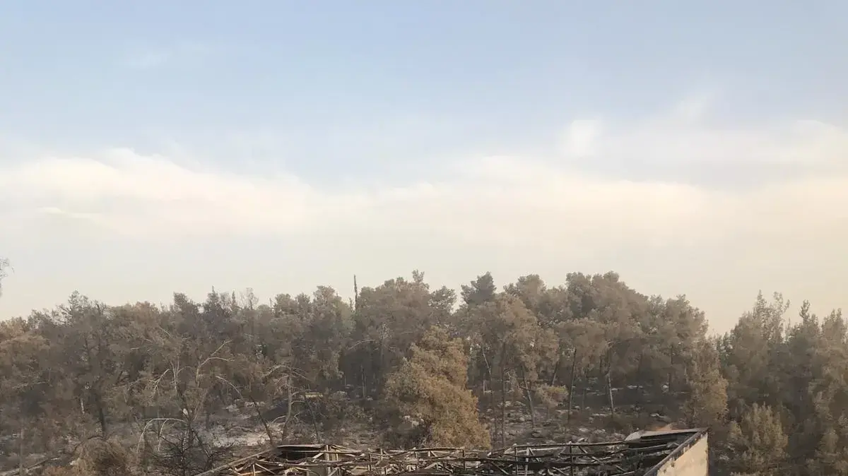 הבית השרוף של אליאורה וירדן במבוא מודיעים הבית השרוף של אליאורה וירדן במבוא מודיעים