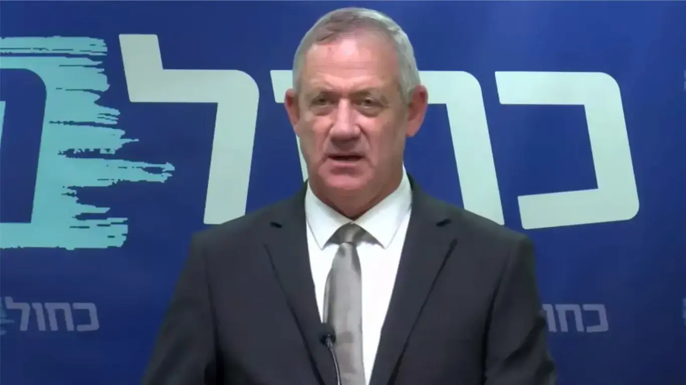 בני גנץ בישיבת סיעה ראשונה אחרי ההכרזה על בחירות, 3 ביוני כנסת בני גנץ בישיבת סיעה ראשונה אחרי ההכרזה על בחירות, 3 ביוני כנסת
