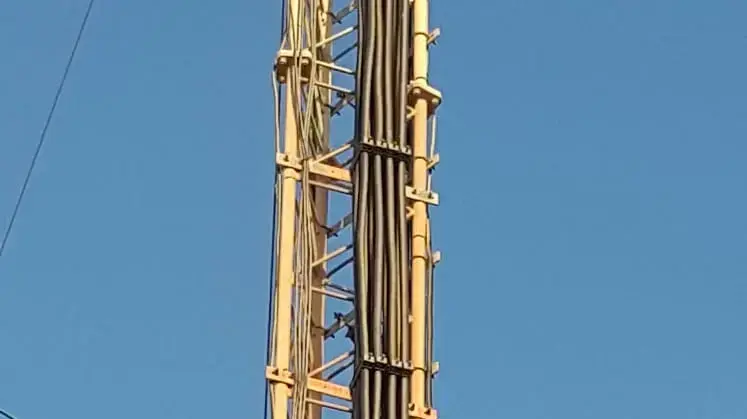 המלחץ והחתולה על האנטנה בגובה 45 מטרים. 09 ביוני 2019 המלחץ והחתולה על האנטנה בגובה 45 מטרים. 09 ביוני 2019
