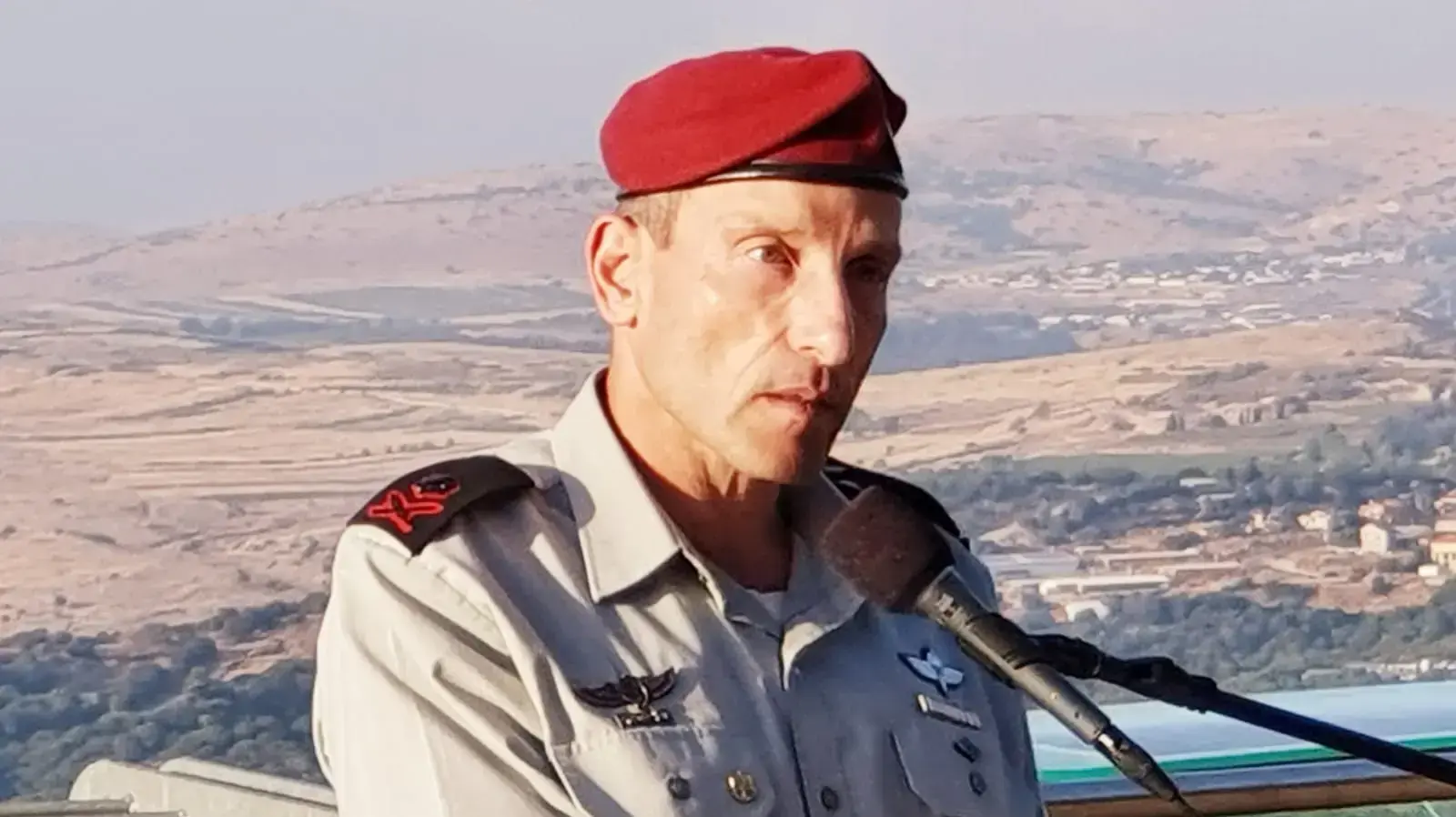 מפקד פיקוד הצפון, האלוף אמיר ברעם במהלך נאומו במסגרת טקס זיכרון לציון 13 שנים למלחמת לבנון השנייה 11 ביוני 2019