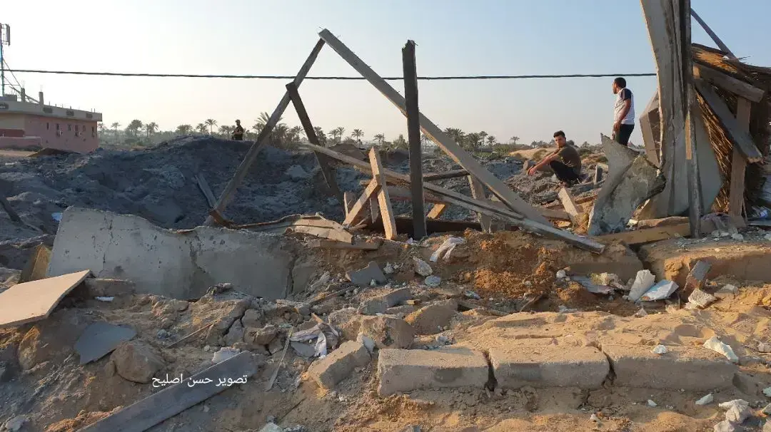 תוצאות הפצצת צה"ל בנמל ח'אן יונס ב-14 ליוני 2019 תוצאות הפצצת צה"ל בנמל ח'אן יונס ב-14 ליוני 2019