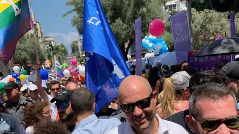 שר המשפטים אמיר אוחנה במצעד הגאווה בתל אביב, 14 ביוני 2019 שר המשפטים אמיר אוחנה במצעד הגאווה בתל אביב, 14 ביוני 2019