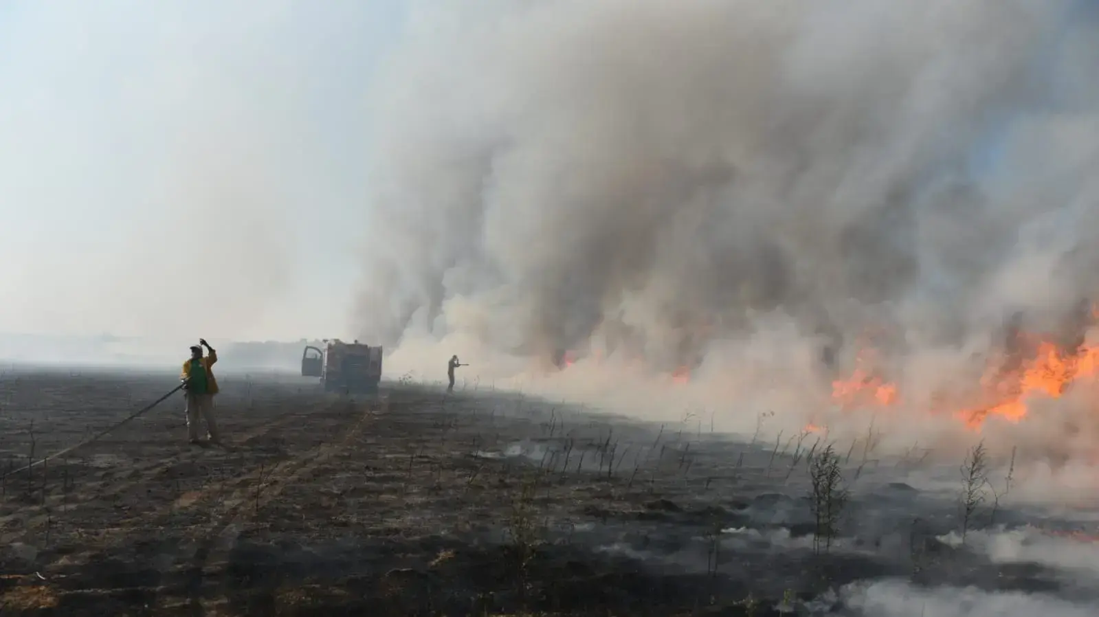 הצתה מבלון תבערה ליד נחל עוז 14 ביוני 2019 הצתה מבלון תבערה ליד נחל עוז 14 ביוני 2019