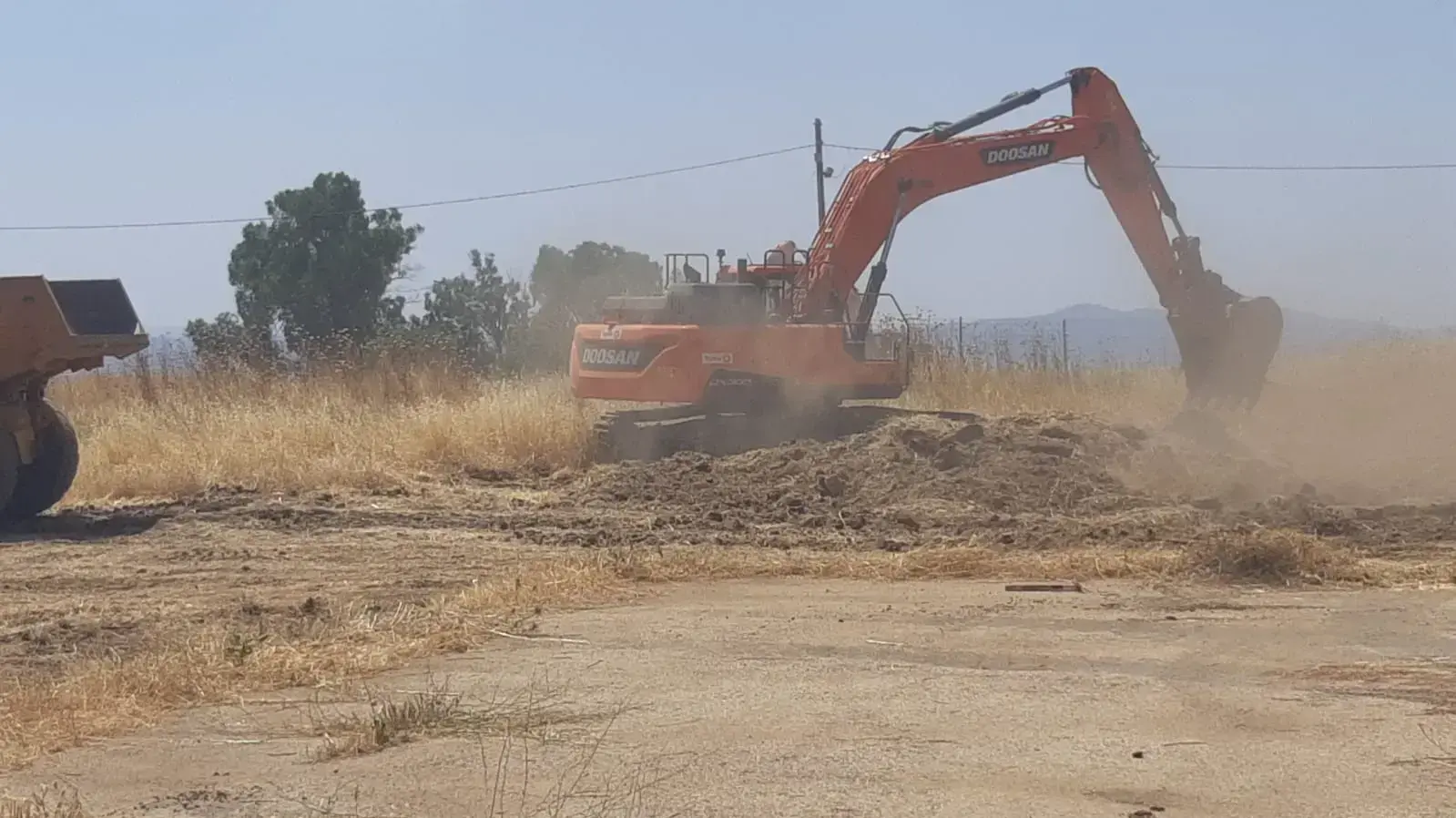 עבודות במקום בו אמור לקום היישוב רמת טראמפ, 16 ביוני 2019 עבודות במקום בו אמור לקום היישוב רמת טראמפ, 16 ביוני 2019