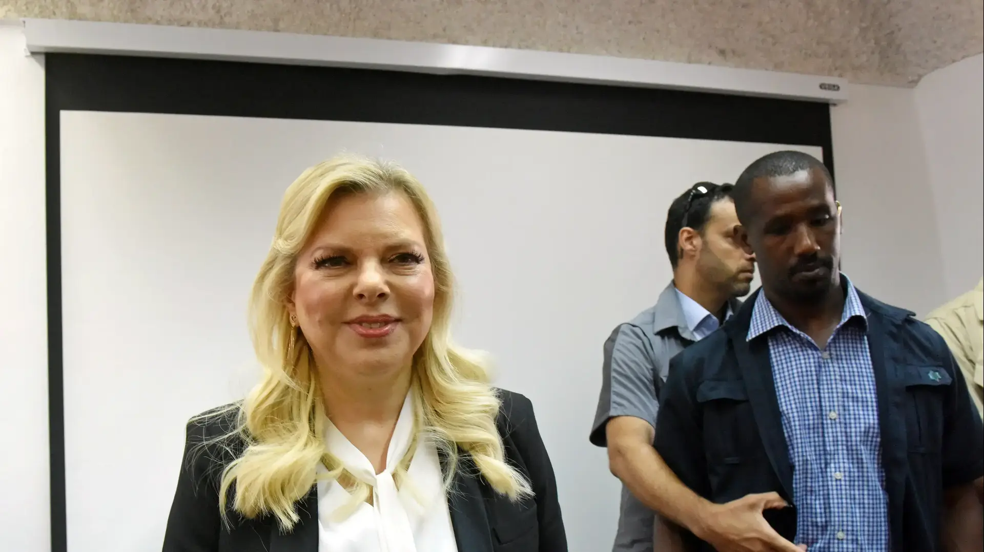 שרה נתניהו, במהלך דיון בפרשת המעונות, שלום, ירושלים 16 ביוני 2019 שרה נתניהו, במהלך דיון בפרשת המעונות, שלום, ירושלים 16 ביוני 2019