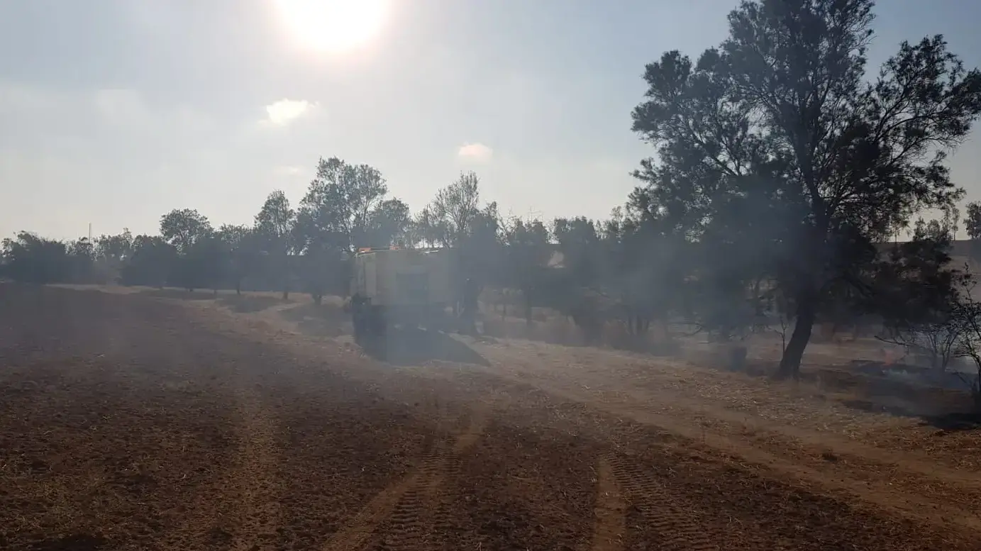 ארבעה אירועי שריפה בנגב המערבי, שלושה בשטחי רט״ג ואחד ביער בארי, 23 ביוני 2019 ארבעה אירועי שריפה בנגב המערבי, שלושה בשטחי רט״ג ואחד ביער בארי, 23 ביוני 2019