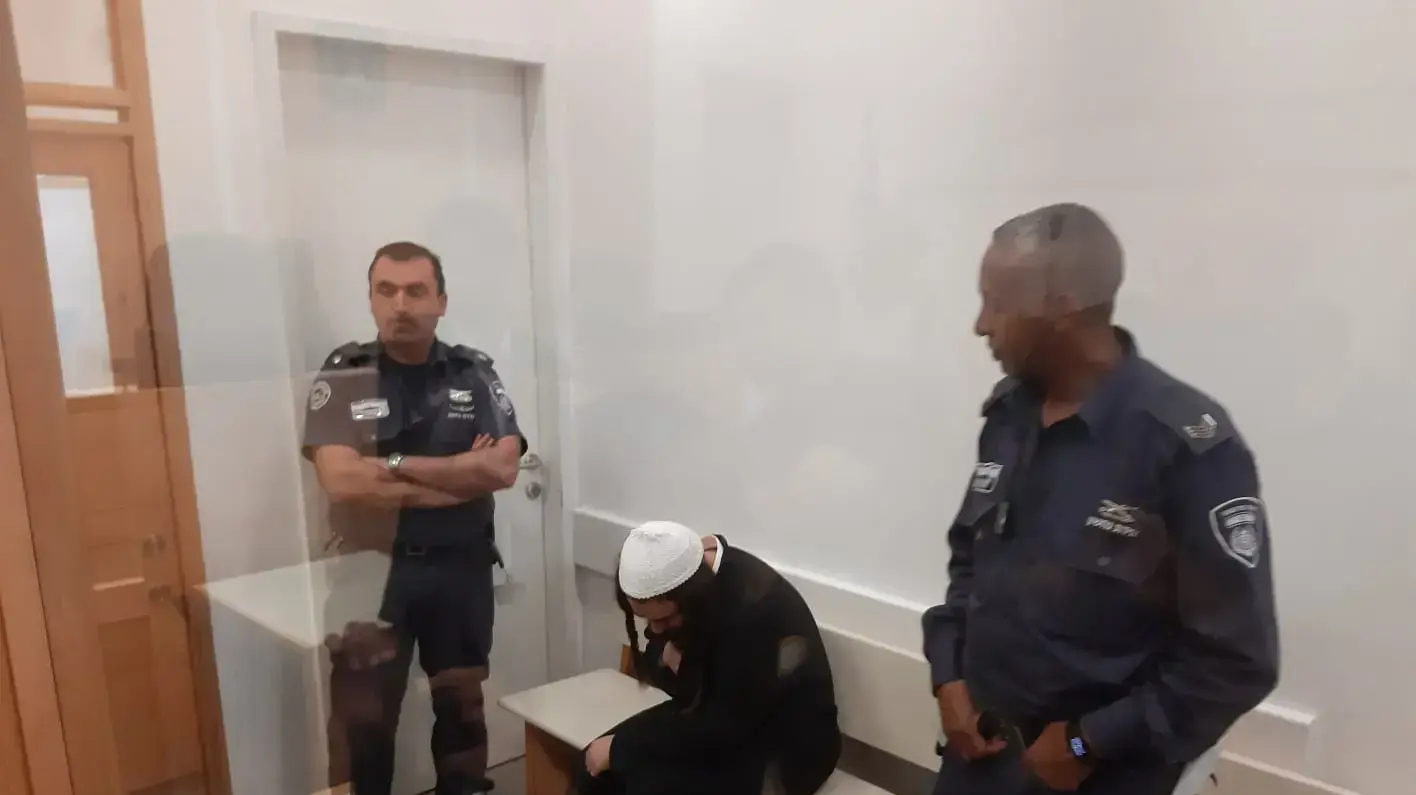 עמירם בן אוליאל הנאשם המרכזי בפרשת דומא בבית המשפט המחוזי בלוד, יוני 2019 עמירם בן אוליאל הנאשם המרכזי בפרשת דומא בבית המשפט המחוזי בלוד, יוני 2019