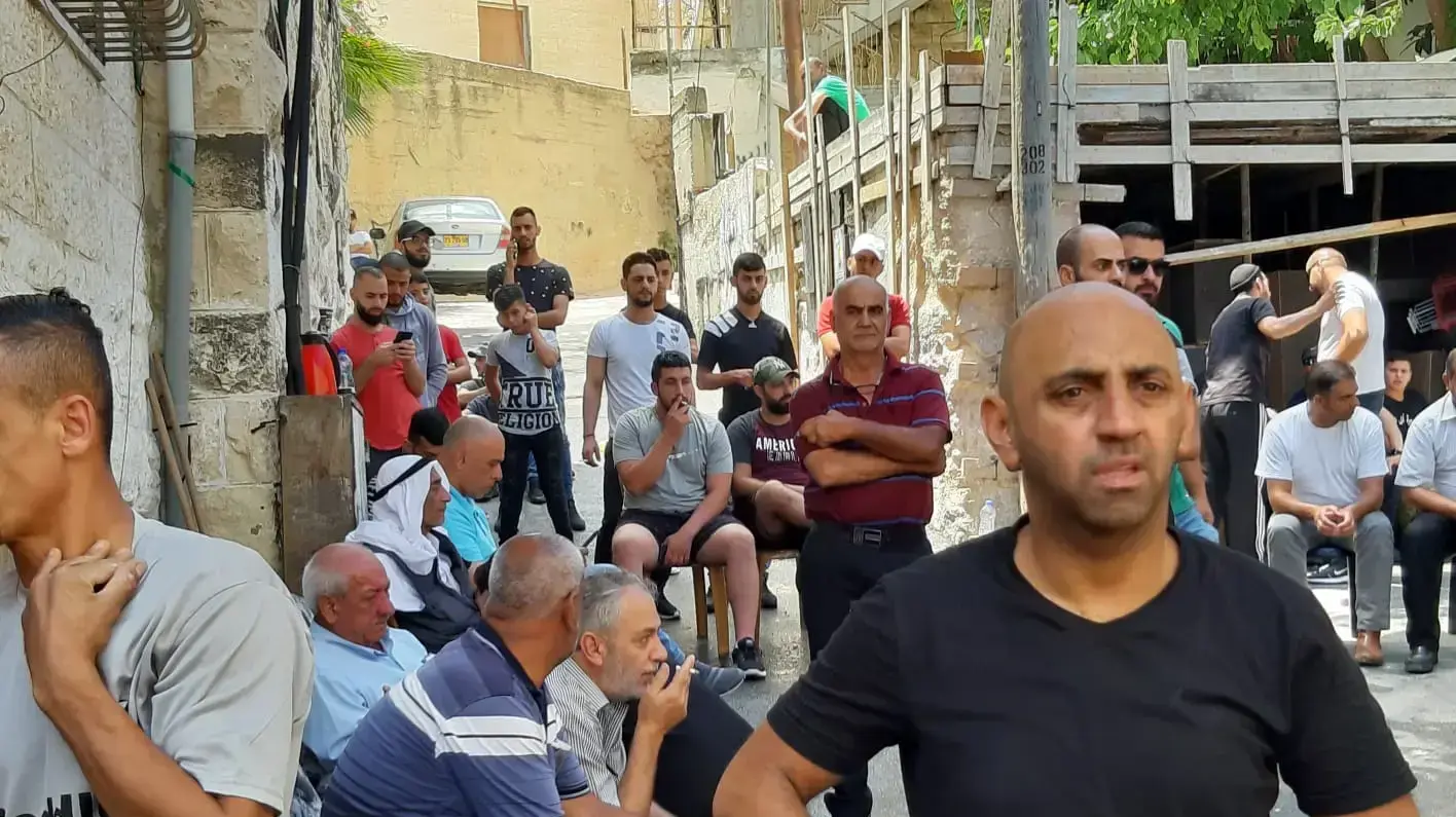 הכנות להלוויתו של מוחמד עביד, יולי 2019