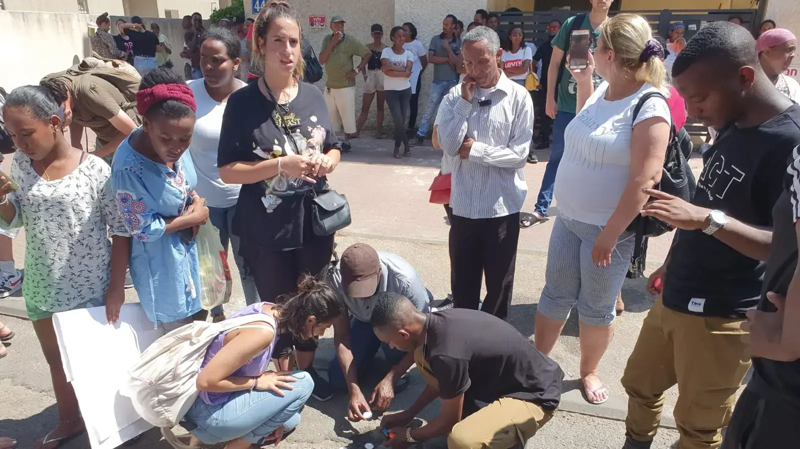 הפגנת האתיופים בחיפה, יולי 2019 הפגנת האתיופים בחיפה, יולי 2019