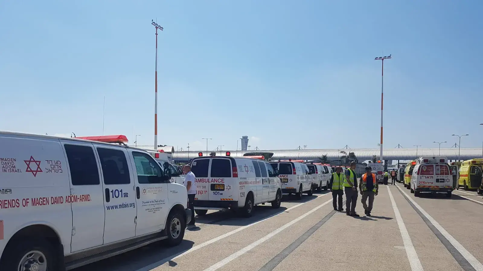 הכנות לקראת נחיתת חירום בנתב"ג 1 ביוני 2019 הכנות לקראת נחיתת חירום בנתב"ג 1 ביוני 2019