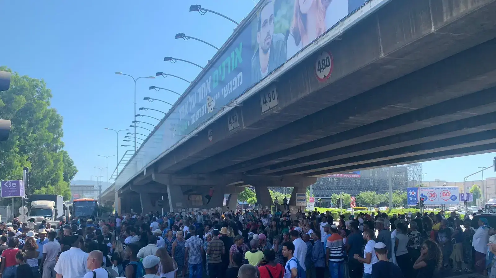 מחאת בני העדה האתיופית על רקע הריגתו של סולומון טקה בצומת קרית אתא 1 ביוני 2019 מחאת בני העדה האתיופית על רקע הריגתו של סולומון טקה בצומת קרית אתא 1 ביוני 2019