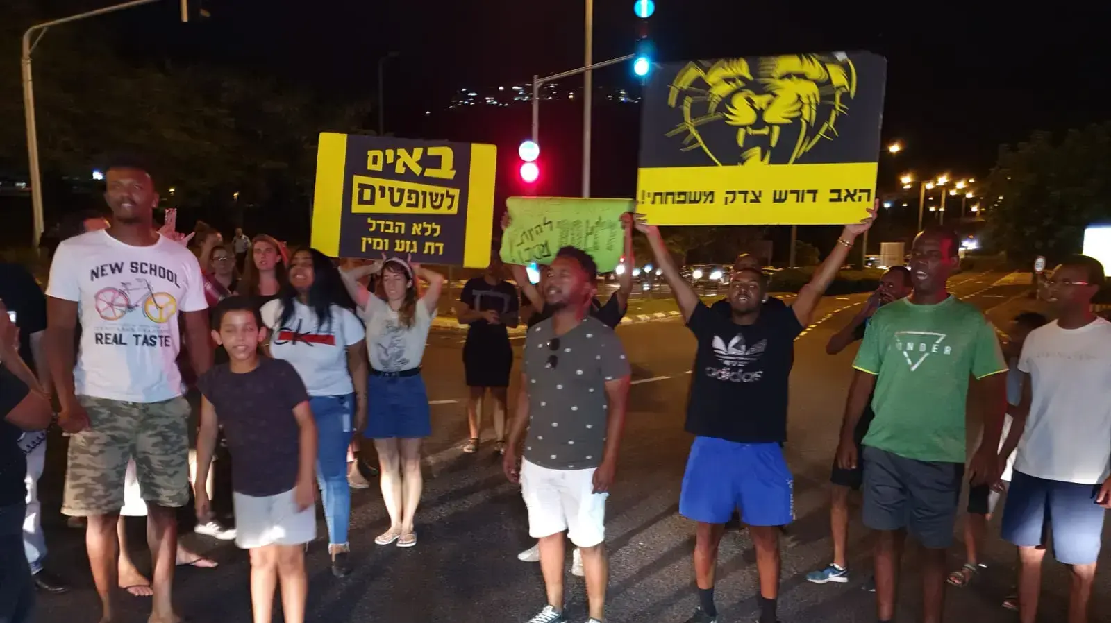מחאת בני העדה האתיופית על רקע הריגתו של סולומון טקה בחיפה 1 ביוני 2019 מחאת בני העדה האתיופית על רקע הריגתו של סולומון טקה בחיפה 1 ביוני 2019