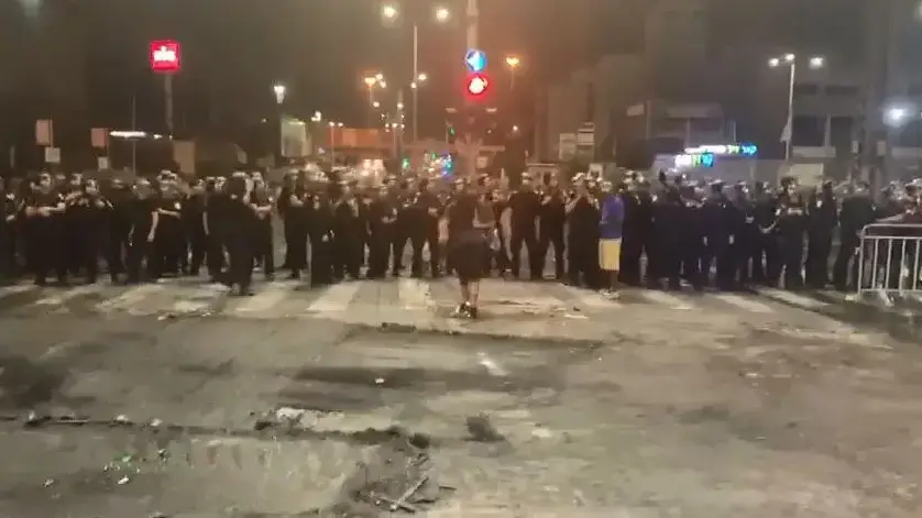 מחאת בני העדה האתיופית על רקע הריגתו של סולומון טקה, צומת עזריאלי, תל אביב 2 ביוני 2019 מחאת בני העדה האתיופית על רקע הריגתו של סולומון טקה, צומת עזריאלי, תל אביב 2 ביוני 2019