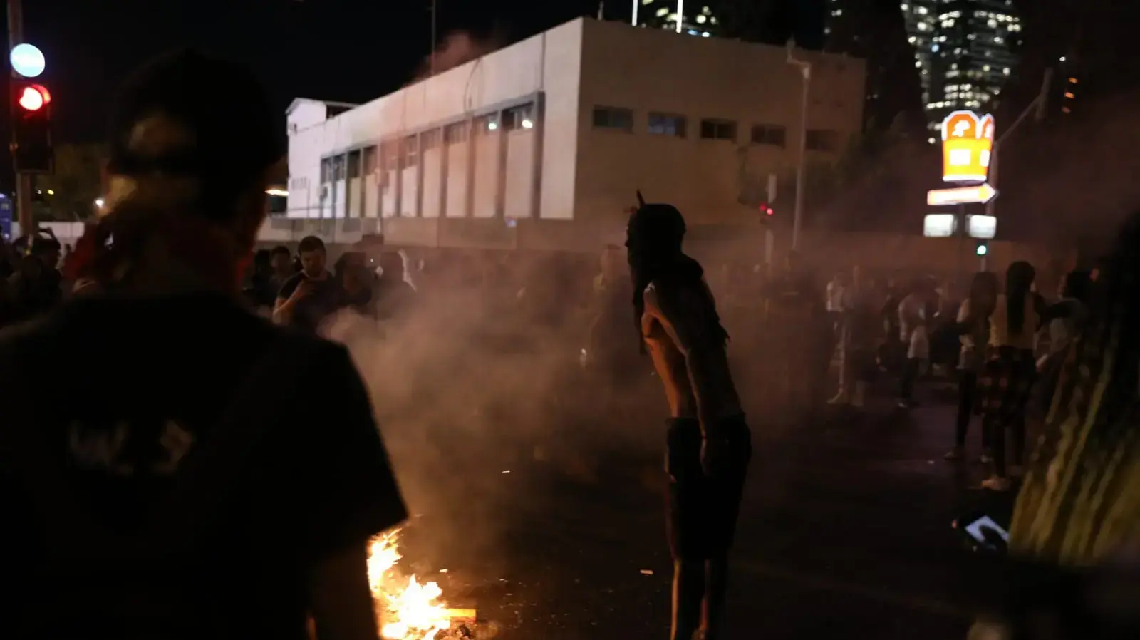 מחאת בני העדה האתיופית על רקע הריגתו של סולומון טקה, צומת עזריאלי, תל אביב 2 ביוני 2019 מחאת בני העדה האתיופית על רקע הריגתו של סולומון טקה, צומת עזריאלי, תל אביב 2 ביוני 2019