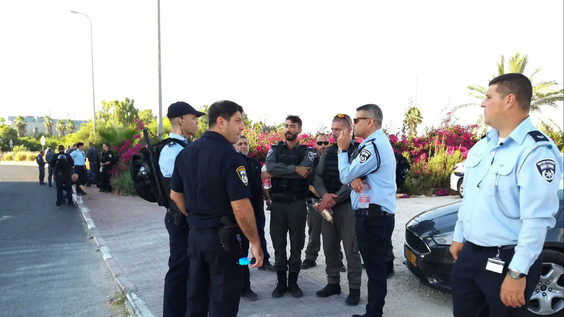 הערכות המשטרה למחאת יוצאי העדה האתיופית, צומת קסטינה, 3 ביולי 2019 הערכות המשטרה למחאת יוצאי העדה האתיופית, צומת קסטינה, 3 ביולי 2019