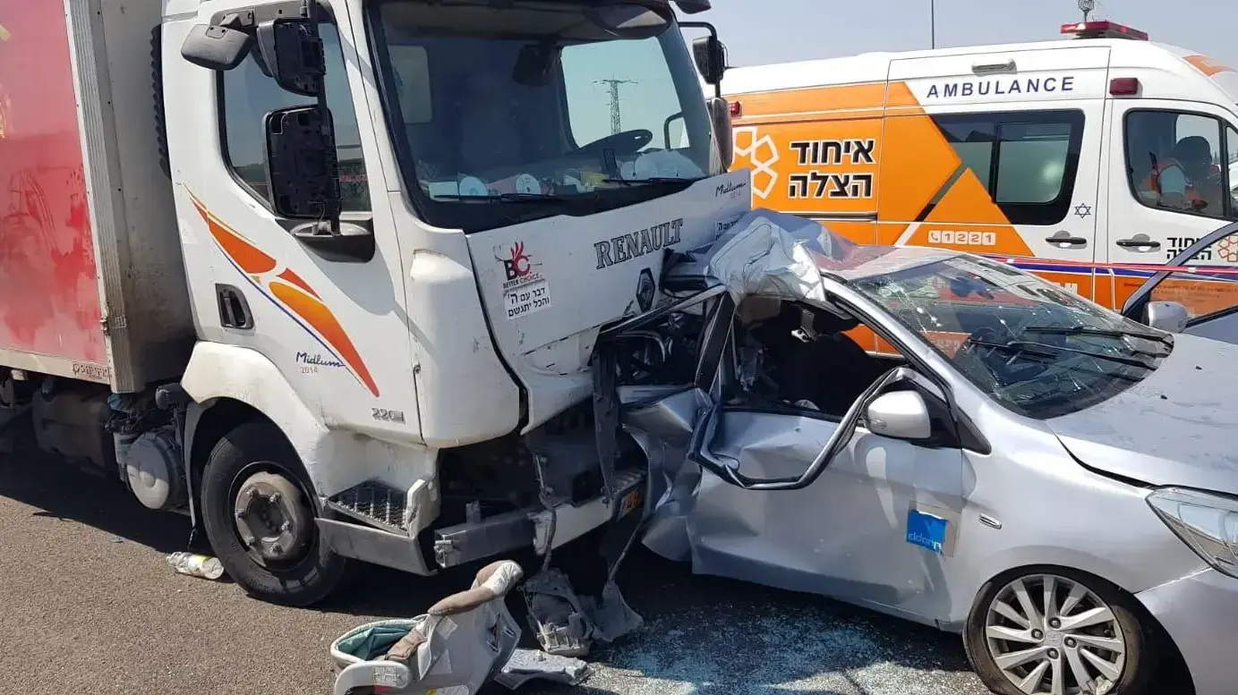 זירת תאונת הדרכים בכיש 7 11 ביוני 2019 זירת תאונת הדרכים בכיש 7 11 ביוני 2019