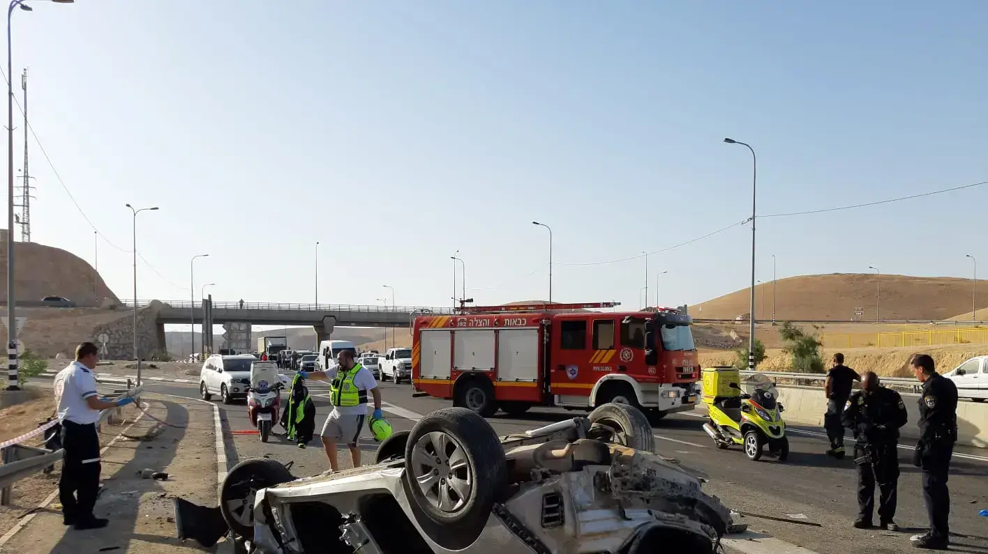תאונת דרכים במצפה יריחו תאונת דרכים במצפה יריחו