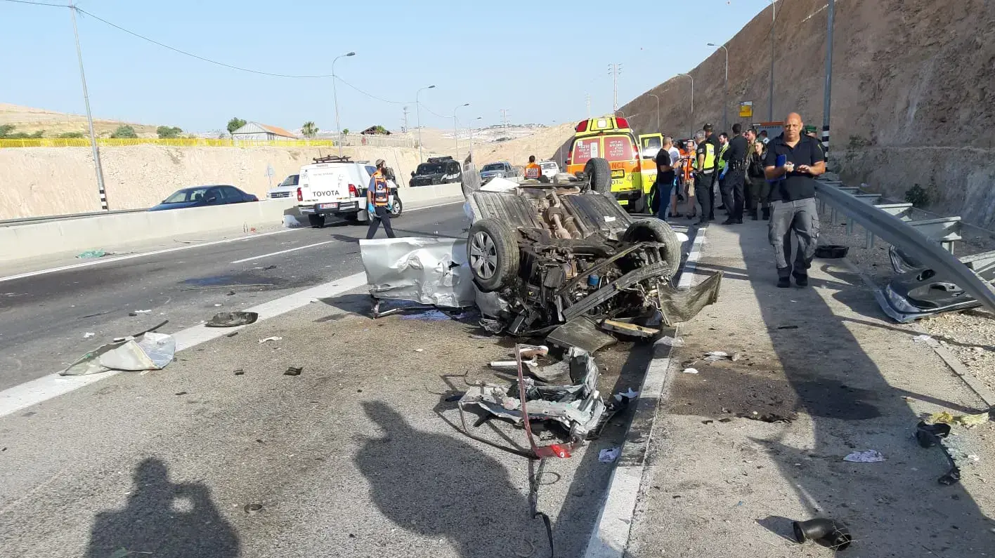 תאונת דרכים במצפה יריחו תאונת דרכים במצפה יריחו