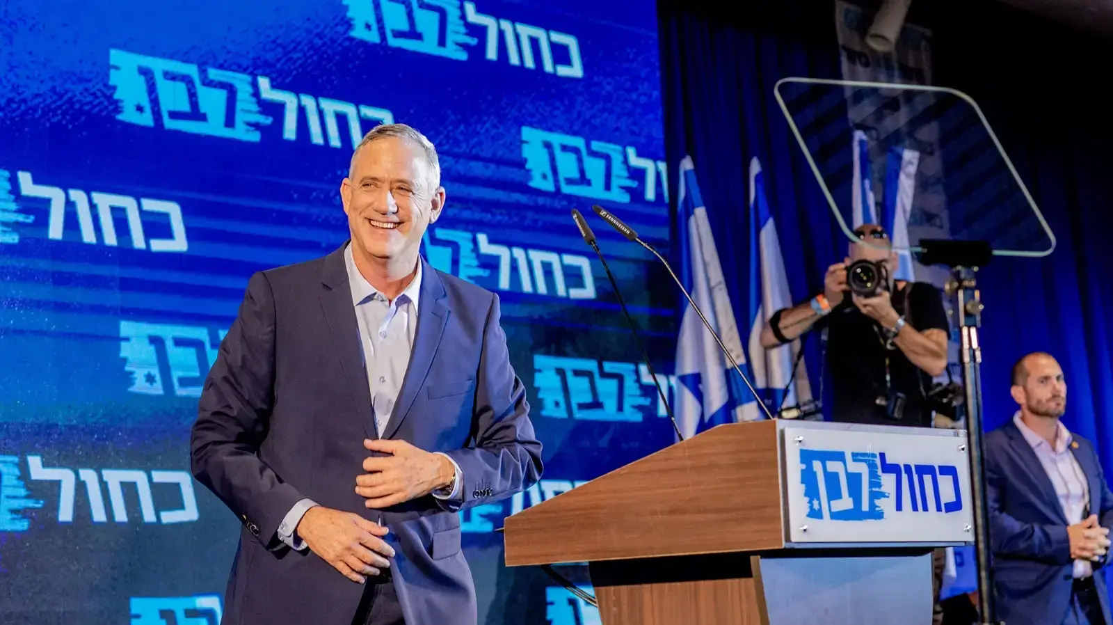 יו"ר מפלגת כחול לבן, בני גנץ במהלך כנס פעילים בשפיים 14 ביוני 2019 יו"ר מפלגת כחול לבן, בני גנץ במהלך כנס פעילים בשפיים 14 ביוני 2019