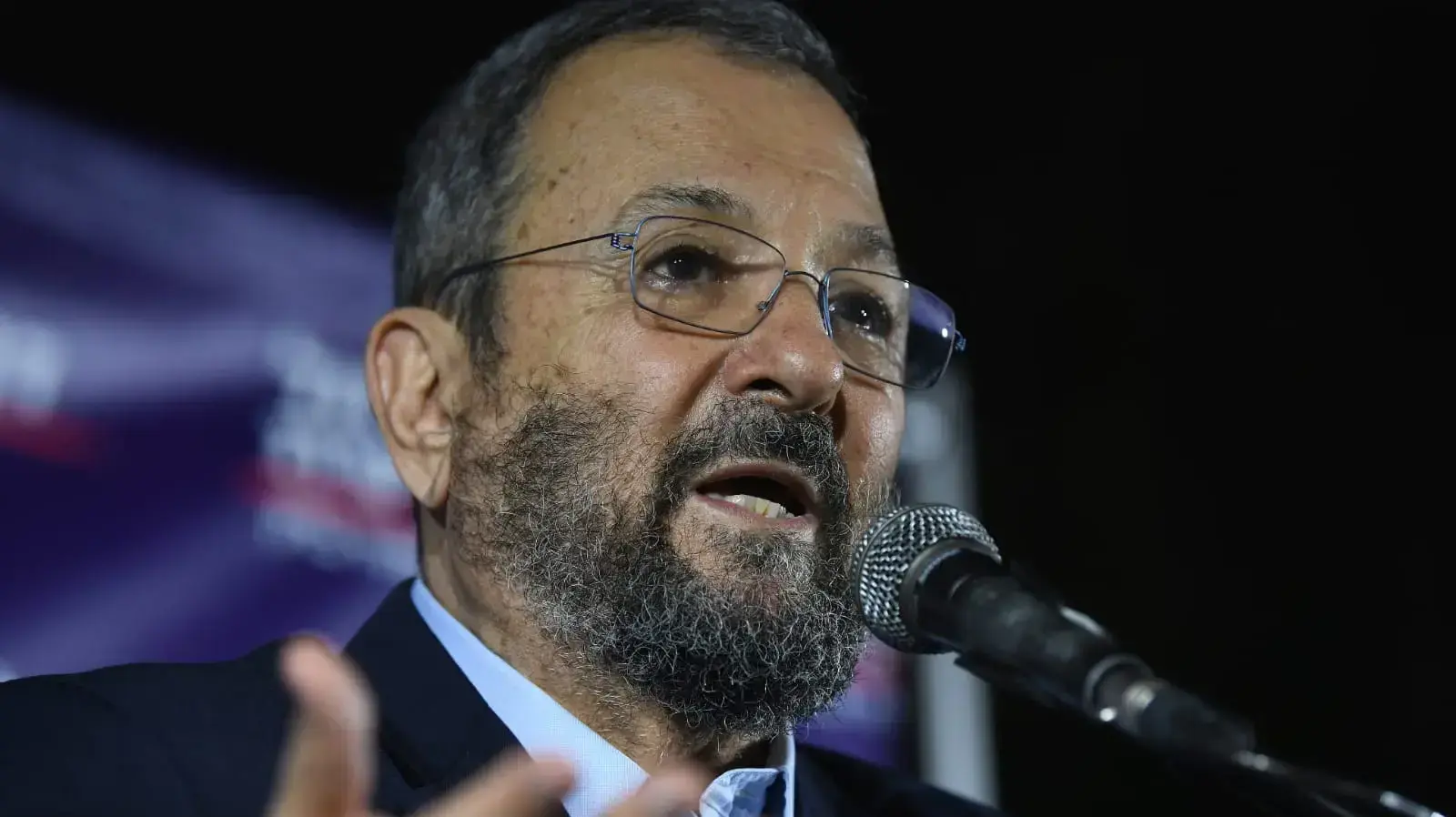 אהוד ברק, במהלך נאומו עם פעילי ישראל דמוקרטית ומפלגת העבודה 24 ביולי 2019