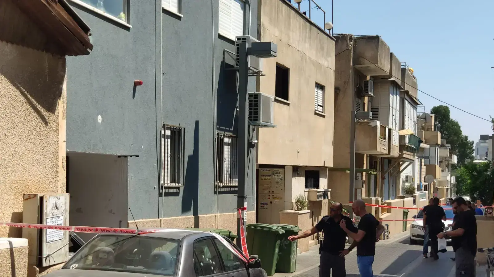 זירת דקירת הנער בן ה-16 בתל אביב - 26/7 זירת דקירת הנער בן ה-16 בתל אביב - 26/7