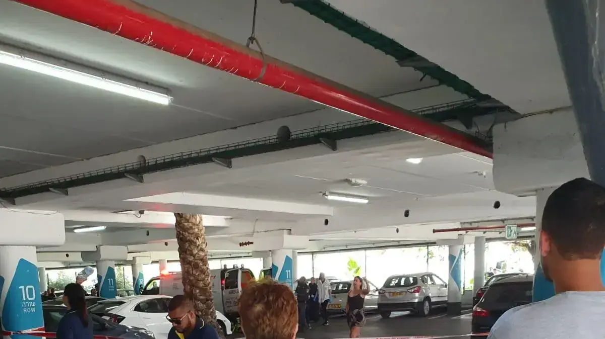 חניון רמלה לאחר פיגוע הירי על עקב ויכוח חנייה, 28.07.2019 חניון רמלה לאחר פיגוע הירי על עקב ויכוח חנייה, 28.07.2019