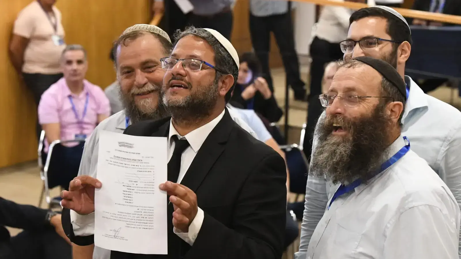 איתמר בן גביר, ברוך מרזל, בנצי גופשטיין,הגשת הרשימות לועדת הבחירות, 1 באוגוסט 2019 איתמר בן גביר, ברוך מרזל, בנצי גופשטיין,הגשת הרשימות לועדת הבחירות, 1 באוגוסט 2019