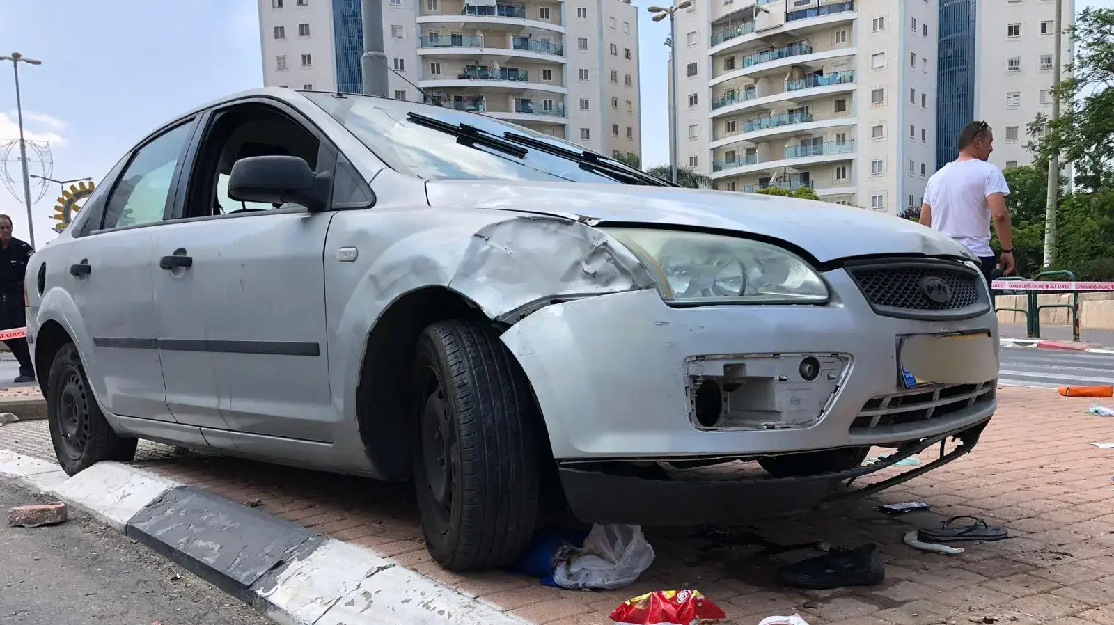 תאונת הדרכים בקריית גת, צילום דוברות המשטרה תאונת הדרכים בקריית גת, צילום דוברות המשטרה