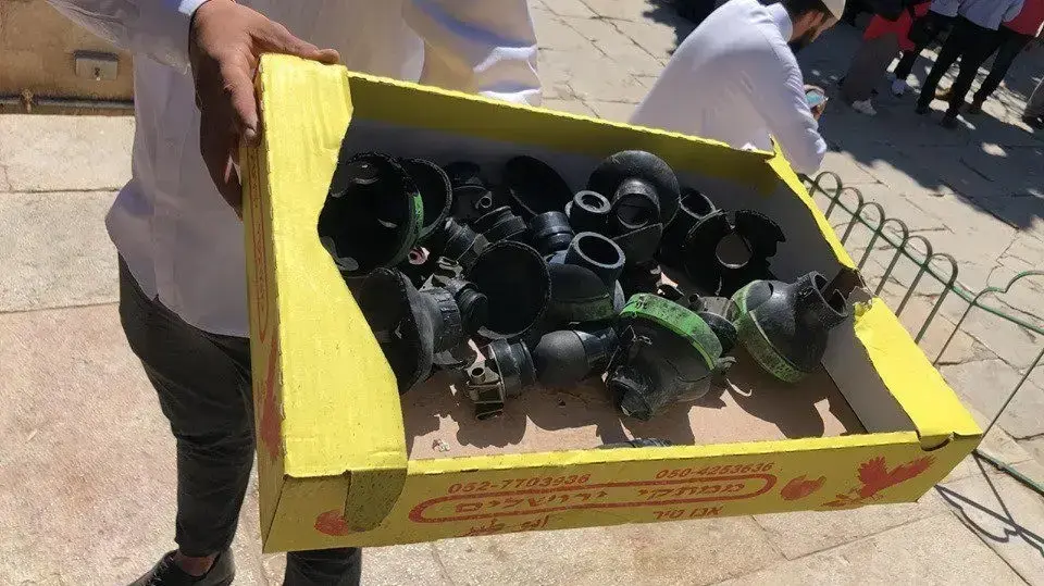 רימונים בהם השתמשה המשטרה בהר הבית, אוגוסט 2019 רימונים בהם השתמשה המשטרה בהר הבית, אוגוסט 2019