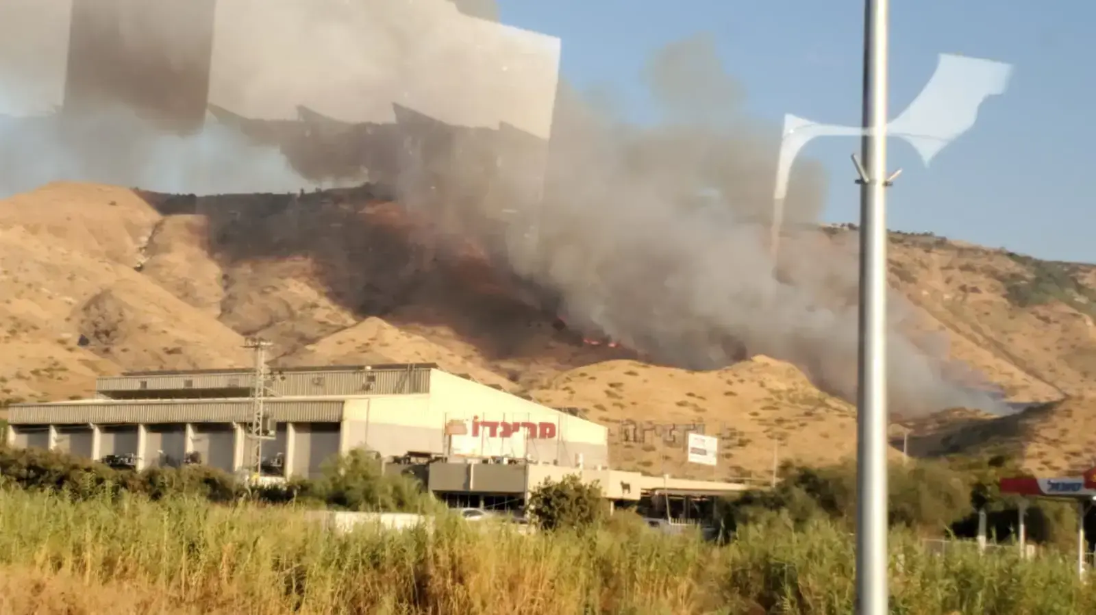 שריפה סמוך לקיבוץ עין גב, כפר חרוב, 16 אוגוסט 2019