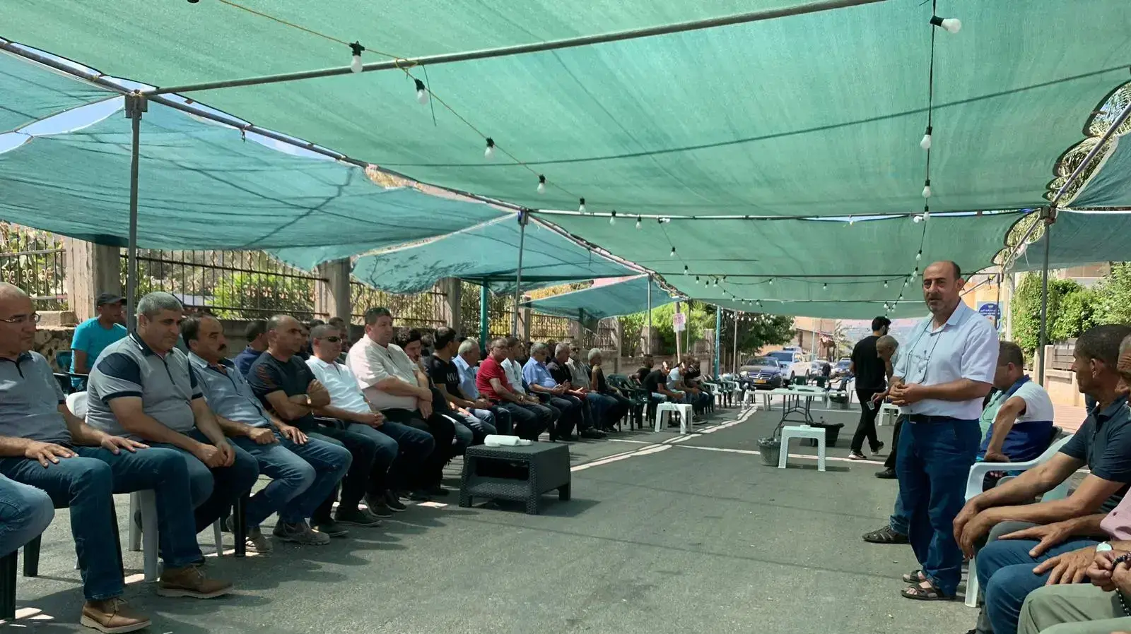 סוכת האבלים בעראבה של ההישראלית שנהרגה במהלך טיול באתיופיה 18 באוגוסט 2019 סוכת האבלים בעראבה של ההישראלית שנהרגה במהלך טיול באתיופיה 18 באוגוסט 2019