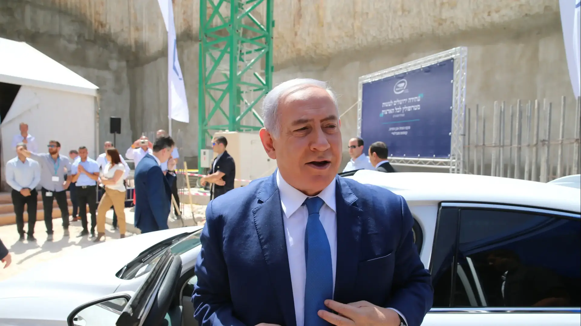 טקס הנחת אבן פינה למרכז הפיתוח העולמי של מובילאיי בירושלים בהשתתפות בנימין נתניהו, 27.08.2019