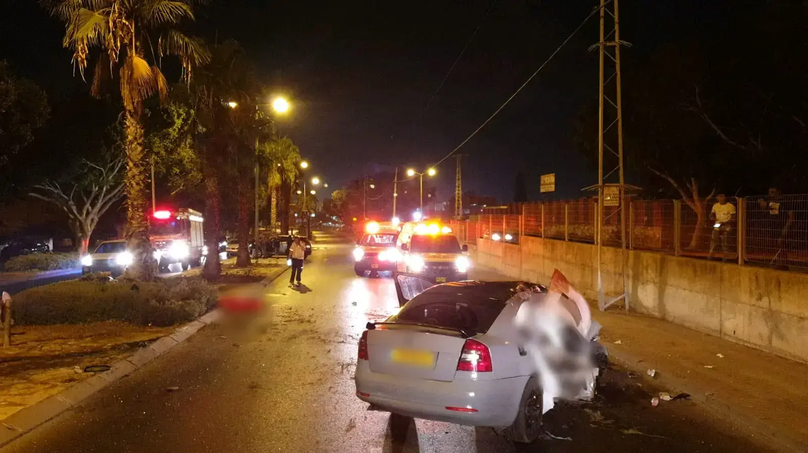 רכב התנגש במעקה בטיחות באשקלון, 29 באוגוסט 2019 רכב התנגש במעקה בטיחות באשקלון, 29 באוגוסט 2019