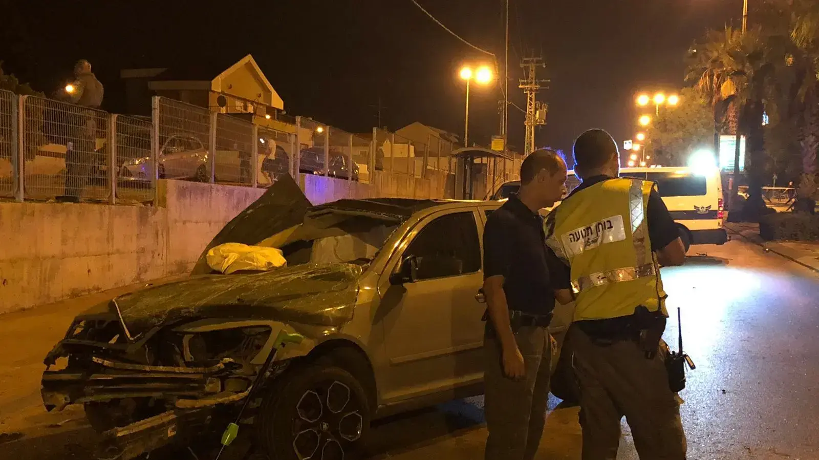 רכב התנגש במעקה בטיחות באשקלון, 29 באוגוסט 2019 רכב התנגש במעקה בטיחות באשקלון, 29 באוגוסט 2019