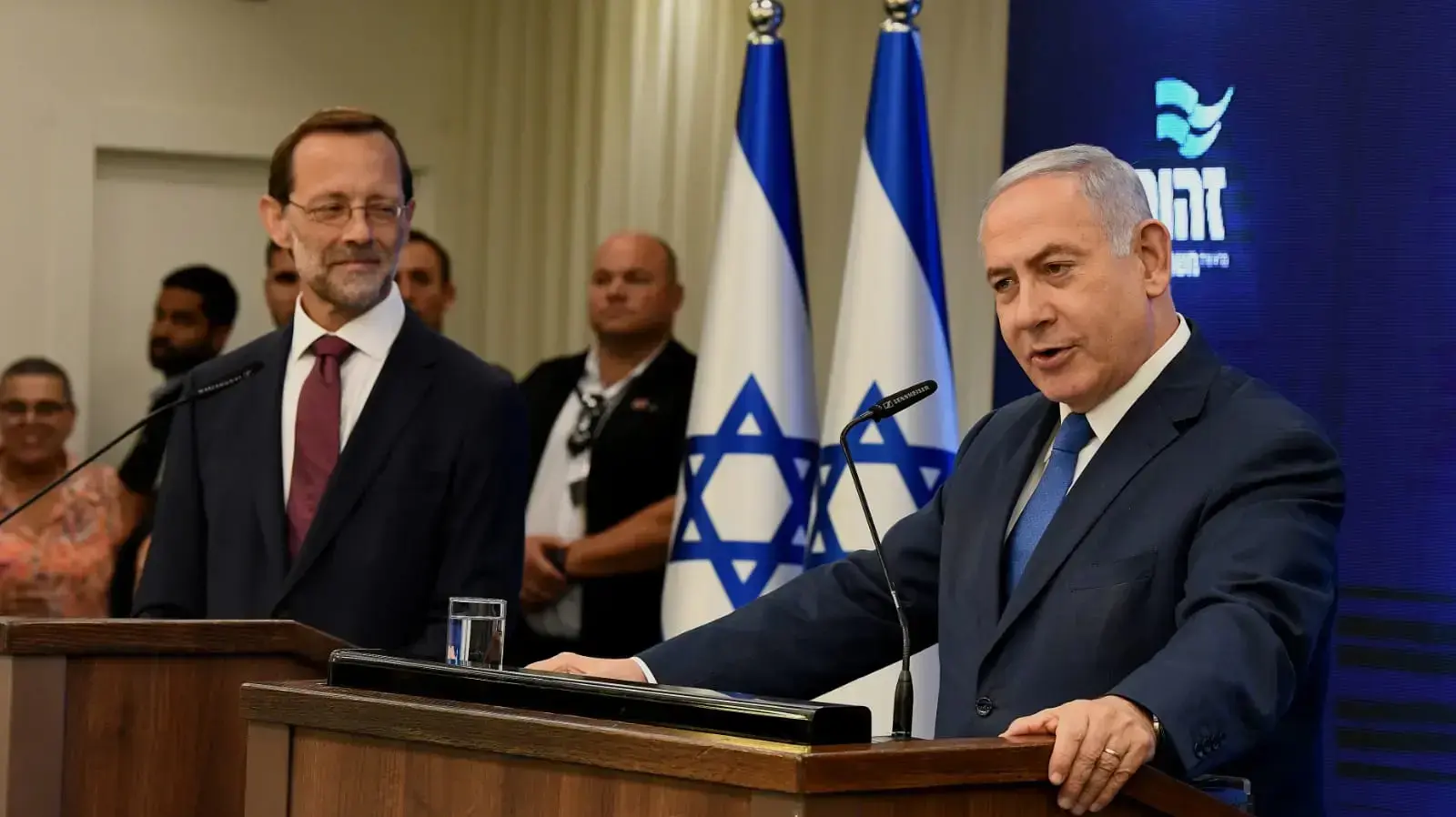 הצהרתם של ראש הממשלה ויו״ר הליכוד בנימין נתניהו ויו״ר זהות משה פייגלין, 29.08.2019 הצהרתם של ראש הממשלה ויו״ר הליכוד בנימין נתניהו ויו״ר זהות משה פייגלין, 29.08.2019