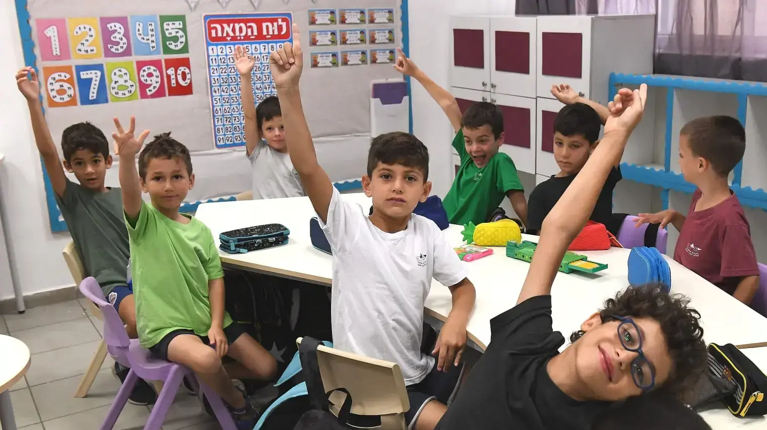תלמידים מתחילים את שנת הלימודים תש"פ בבית הספר ישגב בתל אביב. 1 בספטמבר 2019. תלמידים מתחילים את שנת הלימודים תש"פ בבית הספר ישגב בתל אביב. 1 בספטמבר 2019.