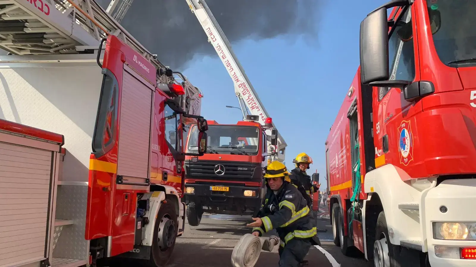 שריפת ענק באחד המפעלים בחוף שמן, 05.09.19