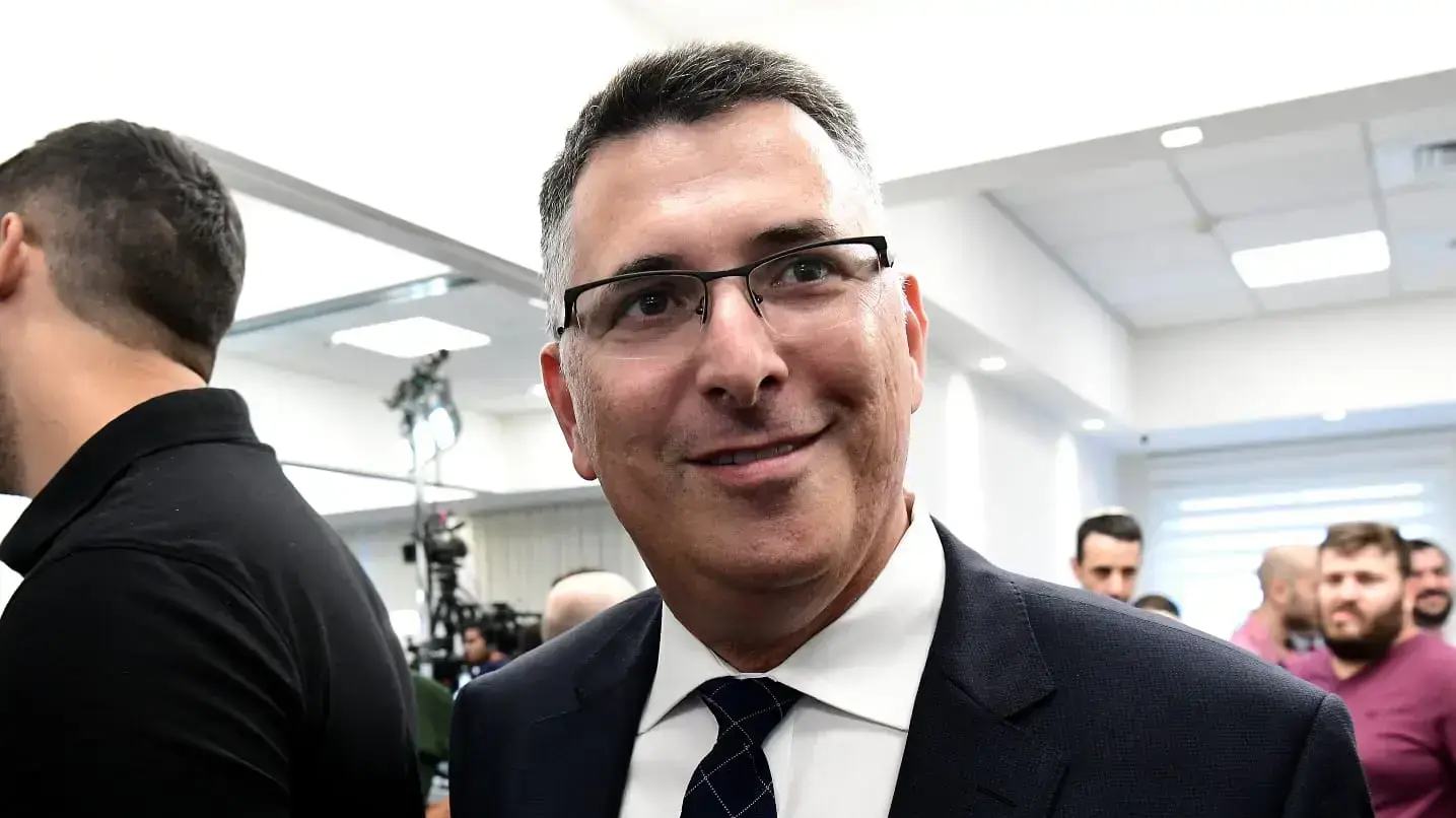 גדעון סער בהכרזה מיוחדת של רה"מ נתניהו בכפר המכביה, 9 בספטמבר 2019 גדעון סער בהכרזה מיוחדת של רה"מ נתניהו בכפר המכביה, 9 בספטמבר 2019