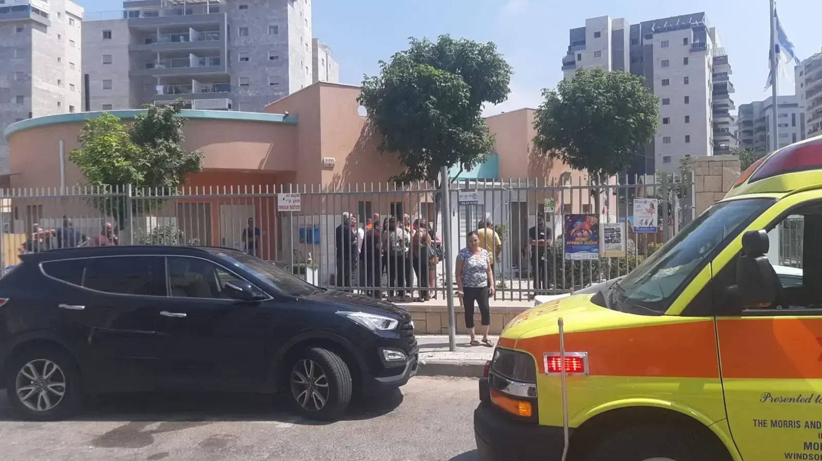 גננת שהתמוטטה בגן ילדים באשקלון בעקבות אירוע לבבי גננת שהתמוטטה בגן ילדים באשקלון בעקבות אירוע לבבי