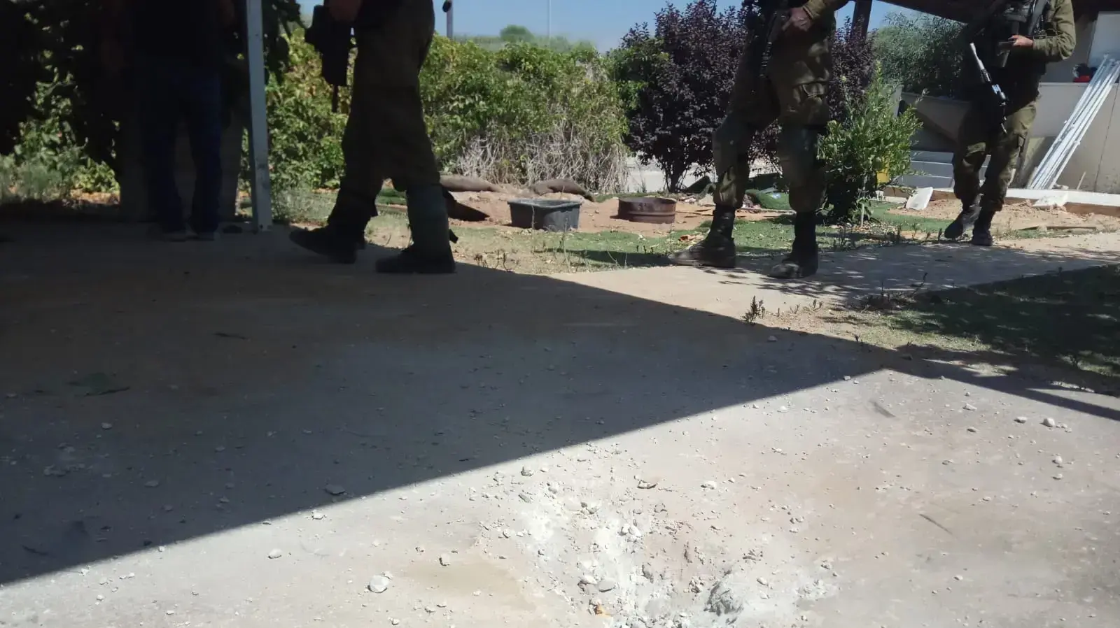 אחד מבתי היישובים שנפגע כתוצאה מחדירת רסיס, 11.09.19 אחד מבתי היישובים שנפגע כתוצאה מחדירת רסיס, 11.09.19