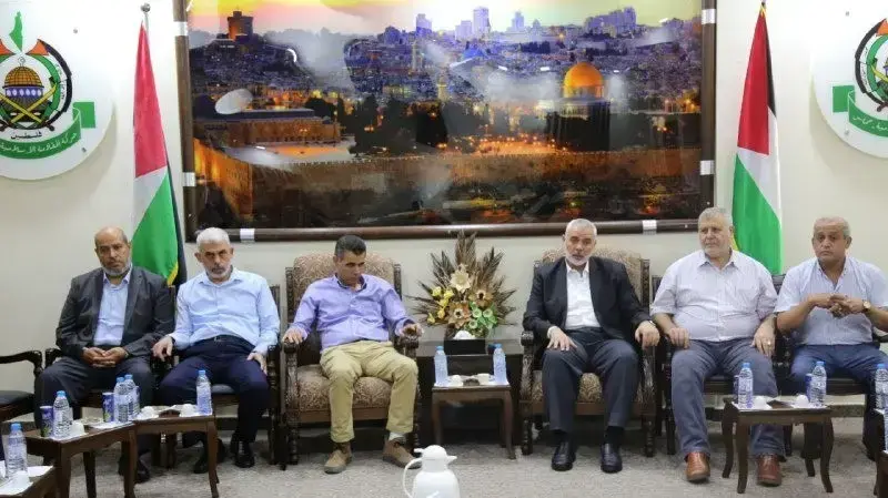 מפגש בין המשלחת המצרית בעזה מפגש בין המשלחת המצרית בעזה