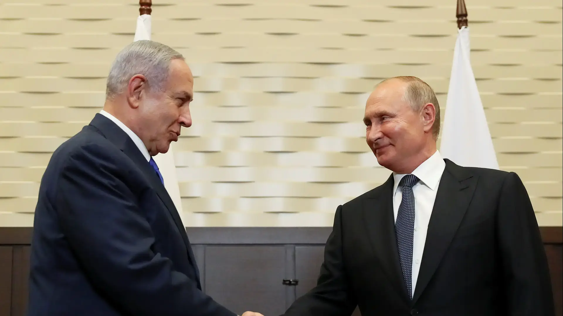 ראש הממשלה בנימין נתניהו ונשיא רוסיה ולדימיר פוטין בסוצ'י, 12 בספטמבר 2019