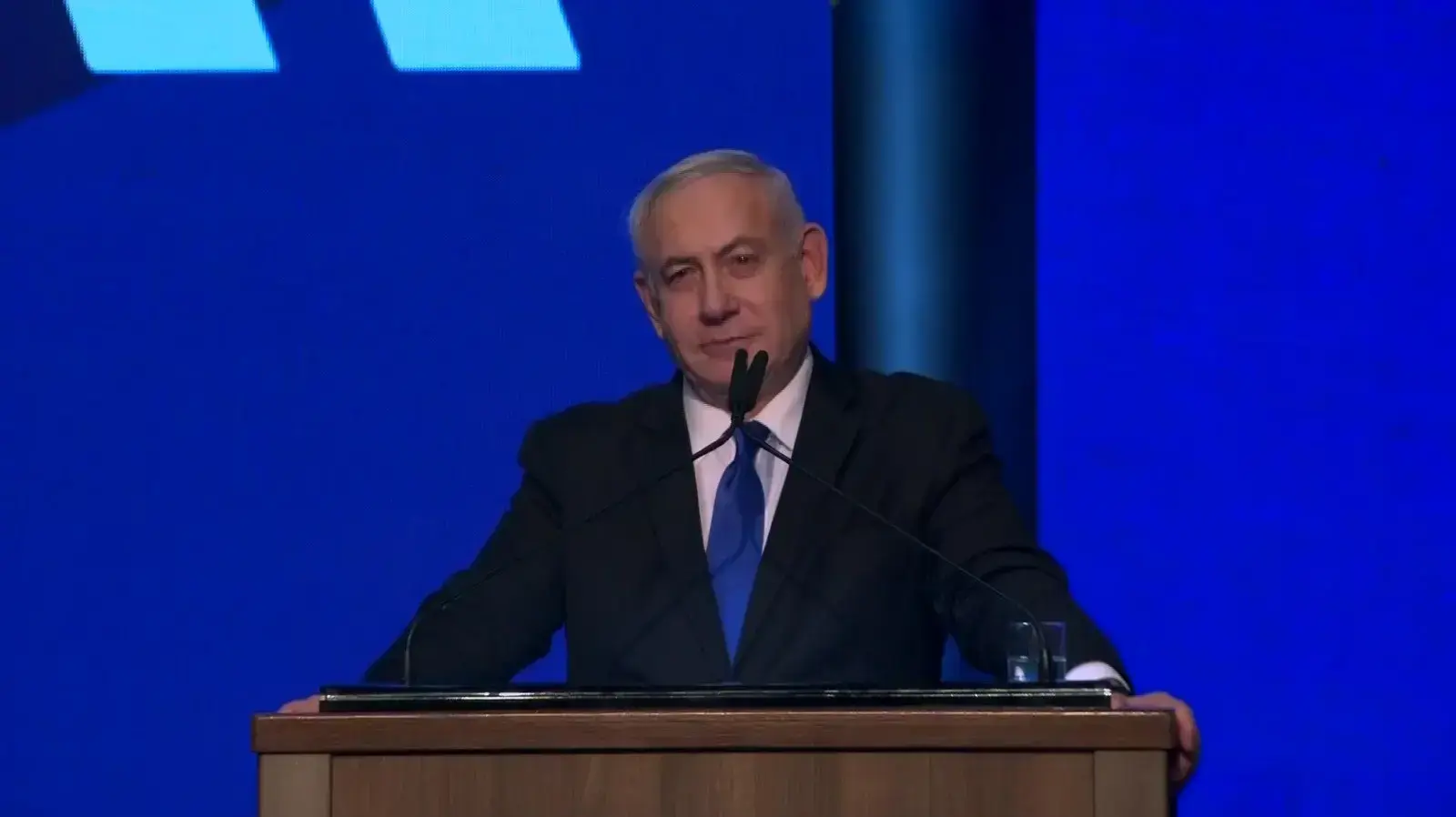 רה"מ, בנימין נתניהו במהלך נאומו בגני התערוכה, תל אביב 18 בספטמבר 2019