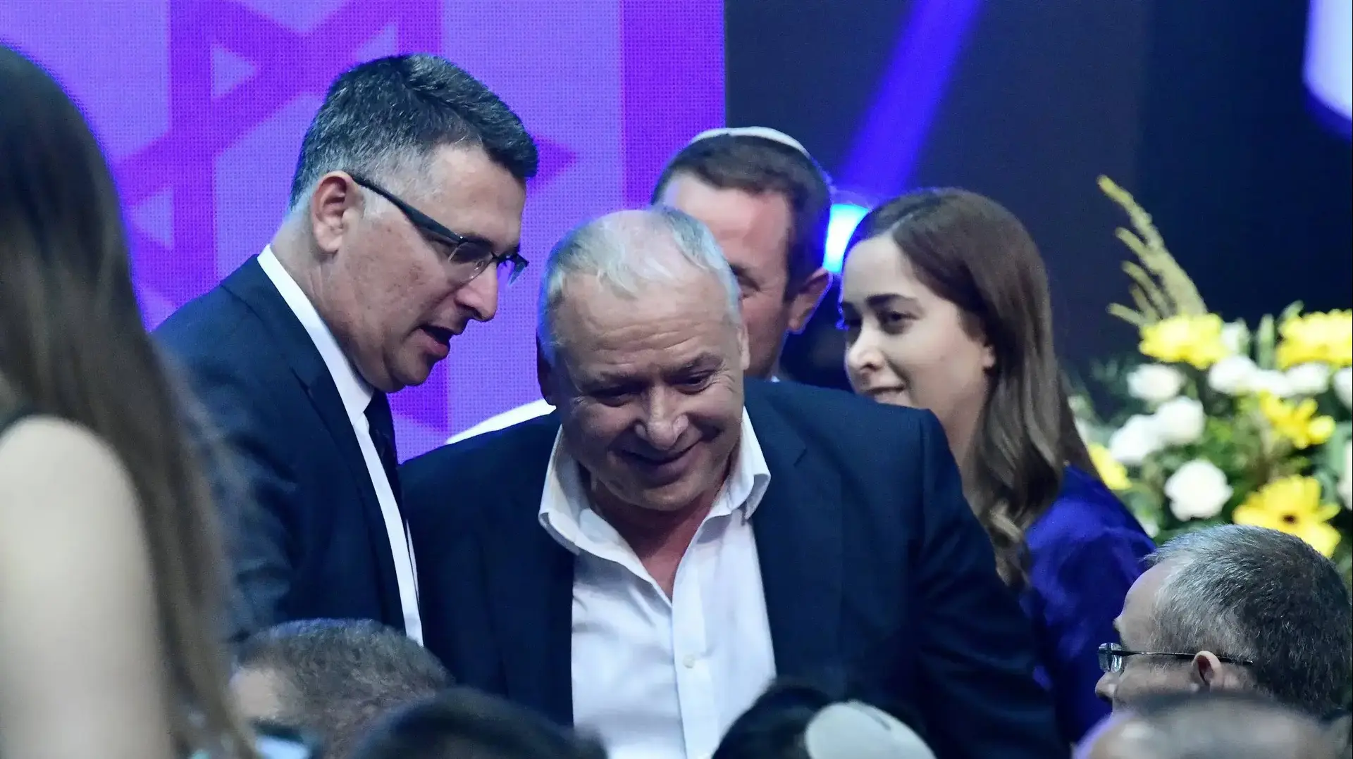גדעון סער ודוד אמסלם במטה מפלגת הליכוד בתל אביב 18 בספטמבר 2019 גדעון סער ודוד אמסלם במטה מפלגת הליכוד בתל אביב 18 בספטמבר 2019